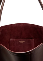 Victoria Beckham Victoria Panelled Smoothed Leather Tote - Burgundy - One Size