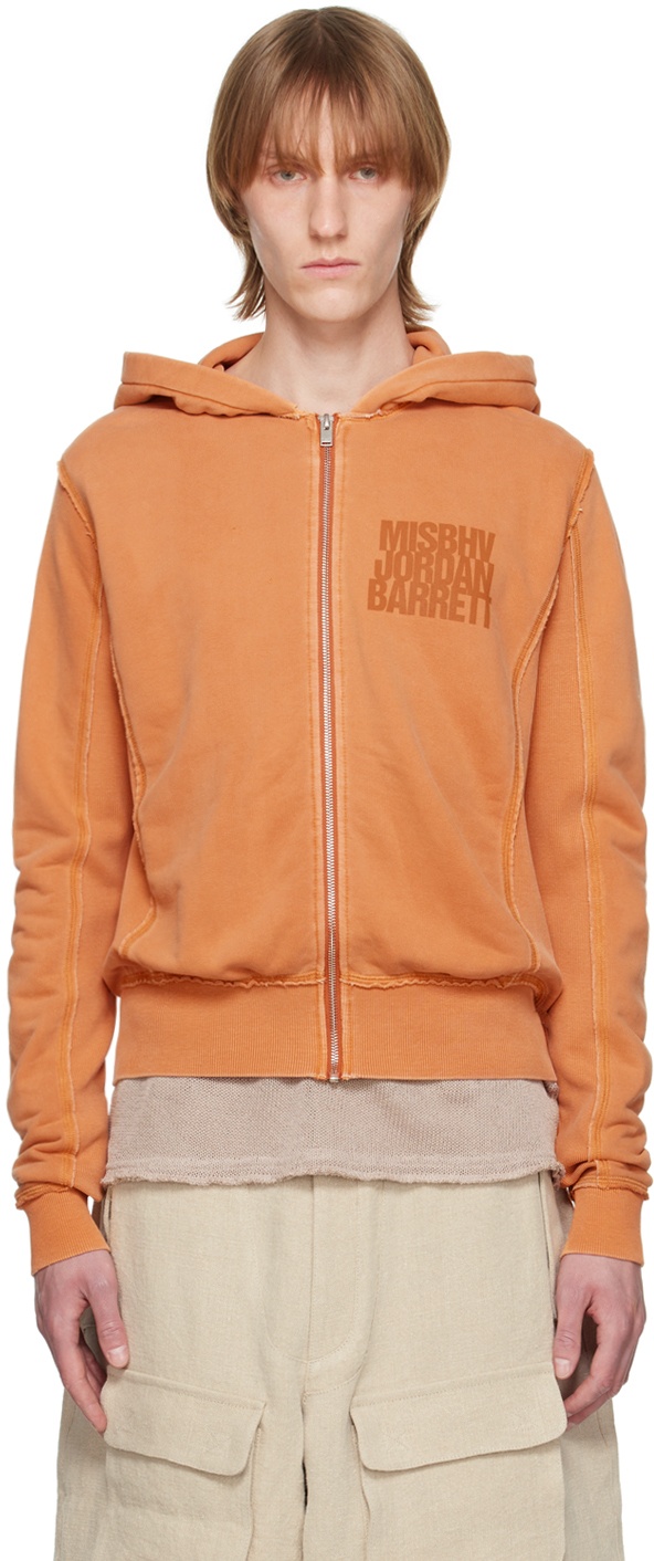 MISBHV Orange Jordan Barrett Edition Zipped Hoodie MISBHV