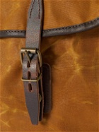Bleu de Chauffe - Musette Leather-Trimmed Cotton-Canvas Messenger Bag