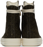 Rick Owens DRKSHDW Brown High Sneakers