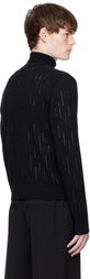 Ernest W. Baker Black Embellished Rain Appliqué Cardigan