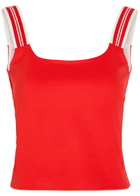 Spence Court Piqué Ponte top Red