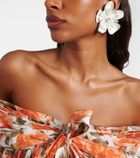 Chloé Floral clip-on earrings