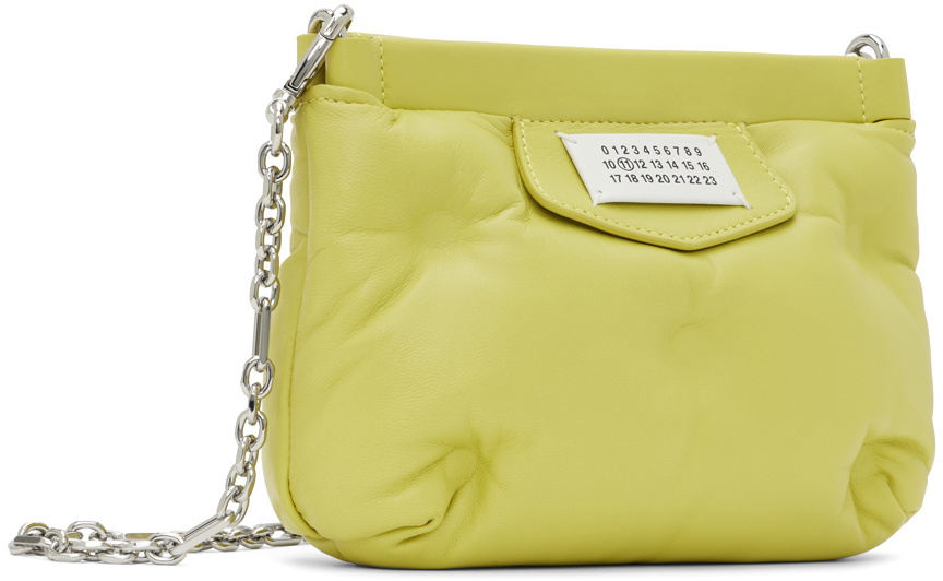 Maison Margiela Green Mini Glam Slam Red Carpet Messenger Bag