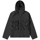 Uniform Bridge Men's Two Pocket Parka Jacket in Black