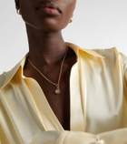 FoundRae Infinite Gratitude 18kt gold necklace with diamonds and sapphires