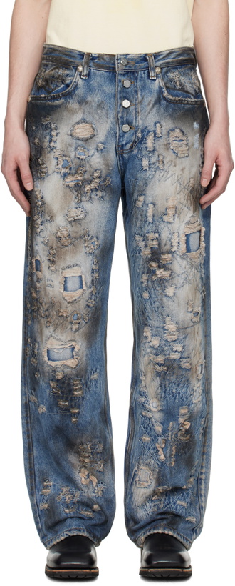 Photo: Thug Club Blue Combat Casualty Care Jeans