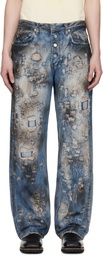 Thug Club Blue Combat Casualty Care Jeans