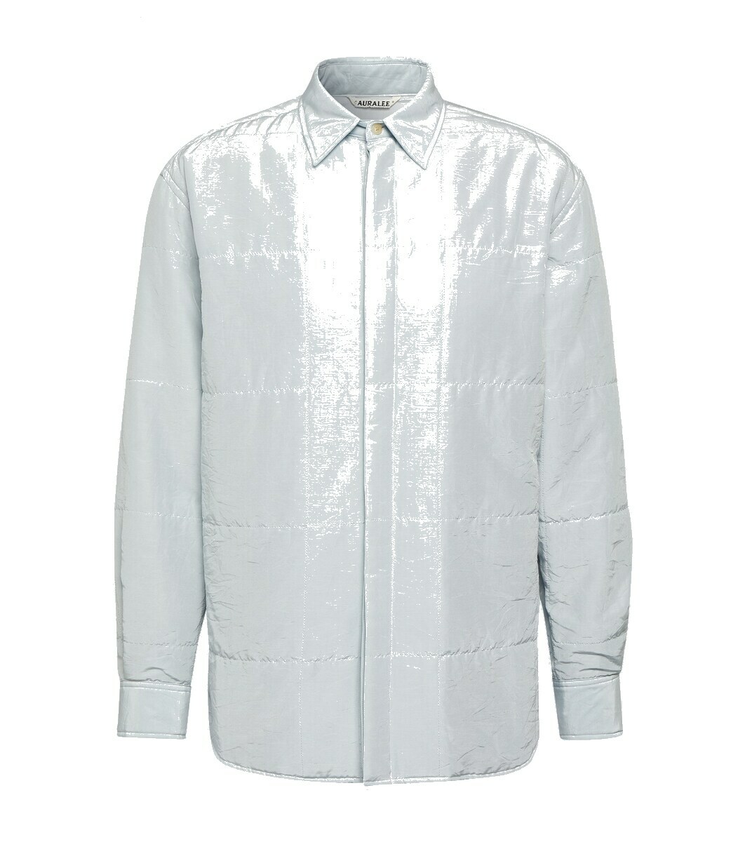 Auralee Quilted cotton and silk overshirt Auralee