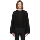 Raf Simons Black Cropped Sweater