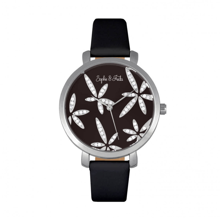 Photo: Sophie And Freda Key West Black Dial Ladies Watch SF4302