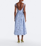 Markarian Nara sequined gingham cotton midi dress