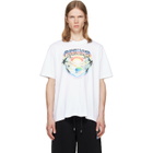 Casablanca White Airspray Short Sleeve T‑shirt