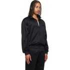 MM6 Maison Margiela Black Embroidered Logo Track Jacket