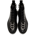 Dsquared2 Black Leather Lace-Up Boots