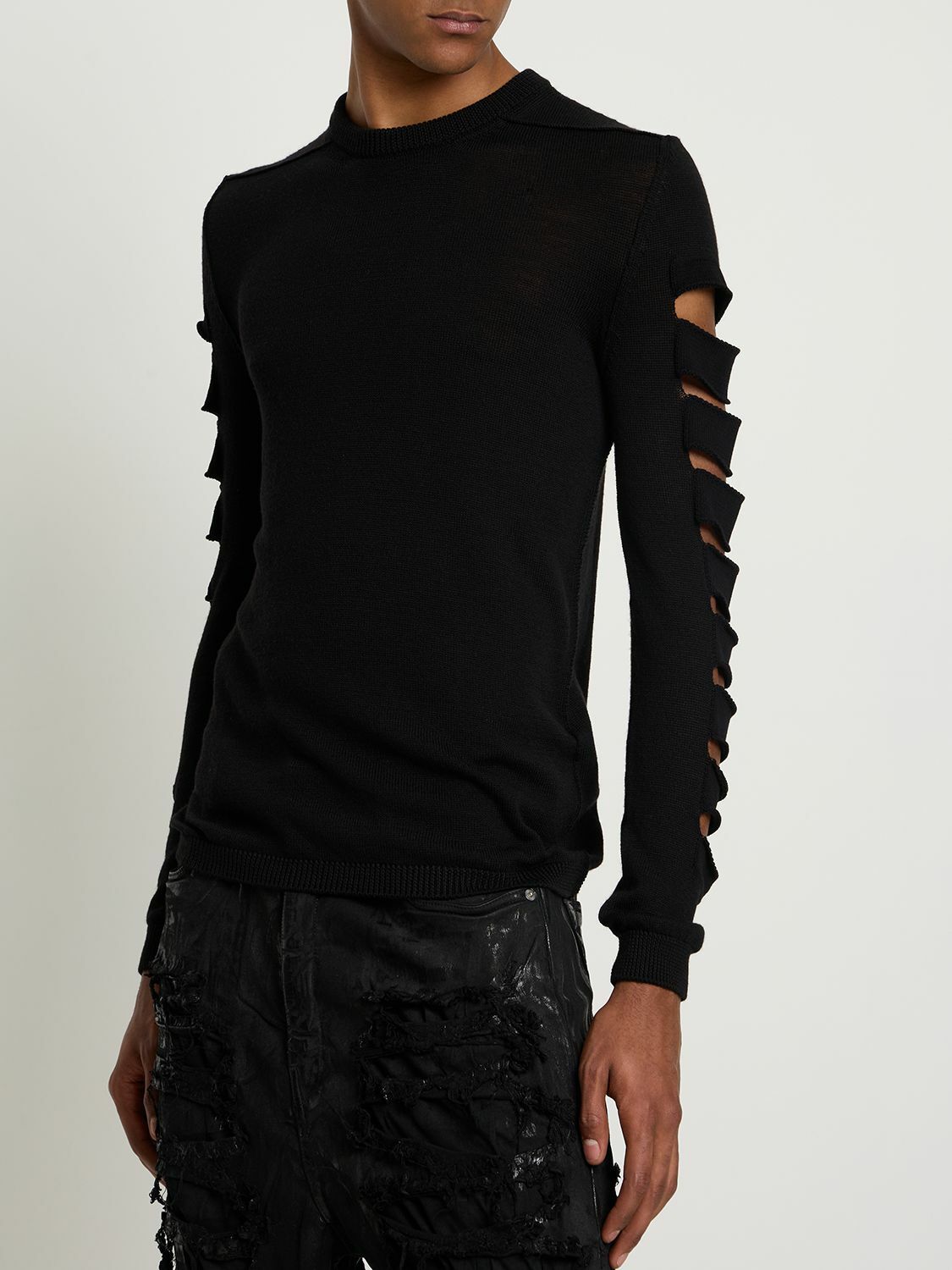 RICK OWENS BIKER LEVEL ROUNDNECK