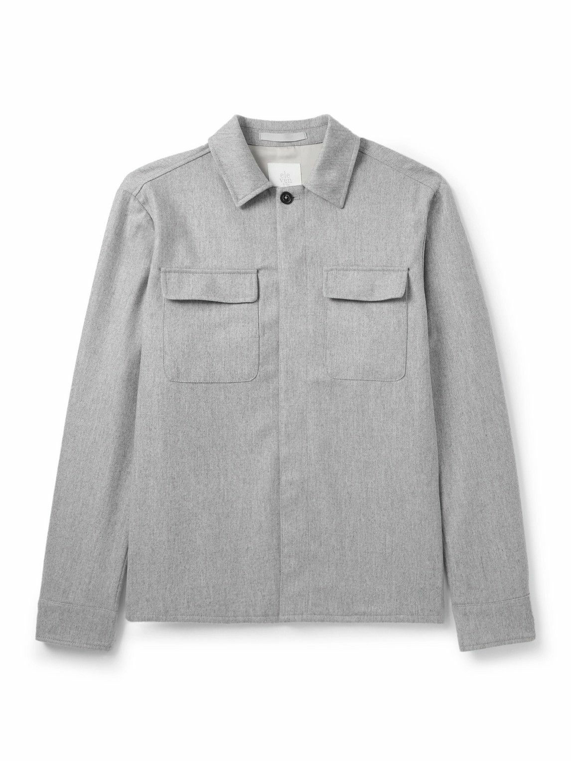 Eleventy - Wool-Blend Overshirt - Gray