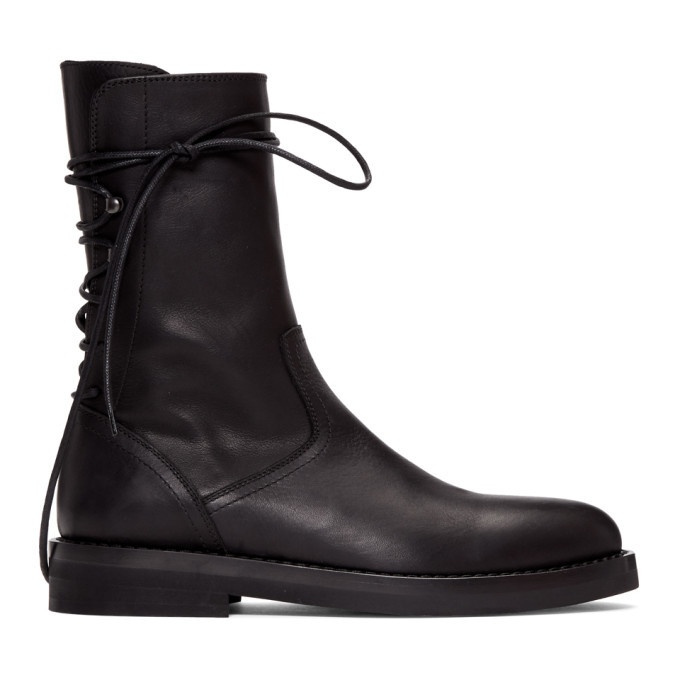 Photo: Ann Demeulemeester Black Back Lace-Up Boots