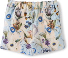 Burberry Baby Multicolor Floral Wallpaper Shorts