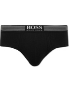 HUGO BOSS - Stretch-Jersey Briefs - Black