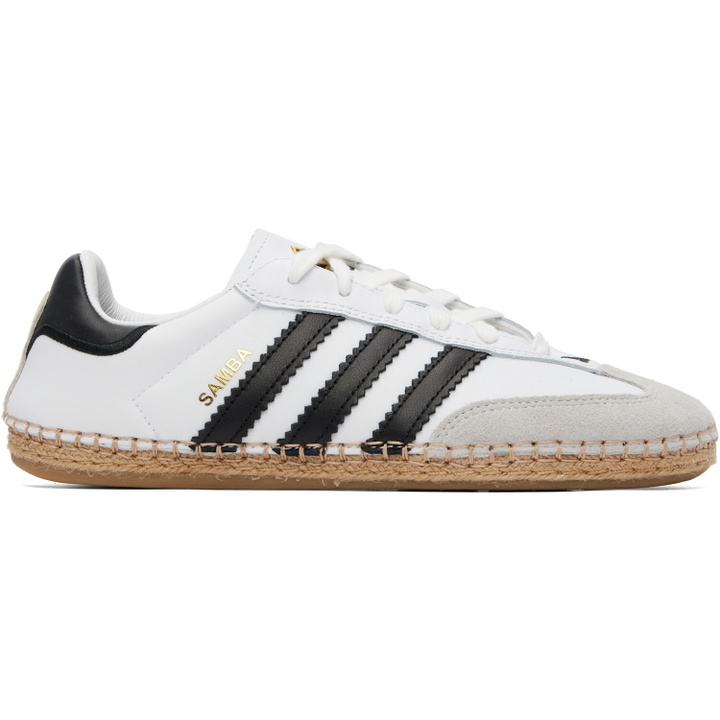 Photo: adidas Originals White Edison Chen Edition CLOT Samba Sneakers