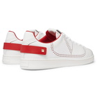 Valentino - Valentino Garavani Net Perforated Leather Sneakers - White