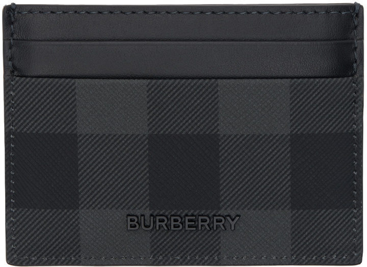 Photo: Burberry Black Check Card Holder