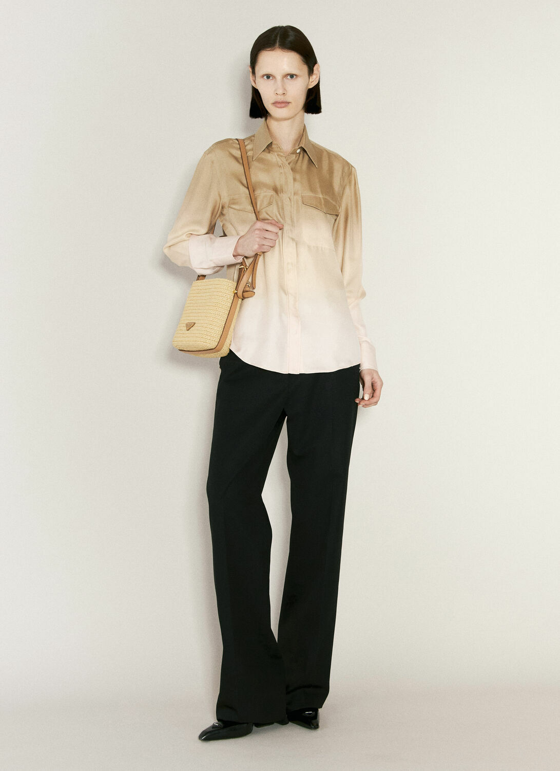 Prada Ombre Silk Shirt