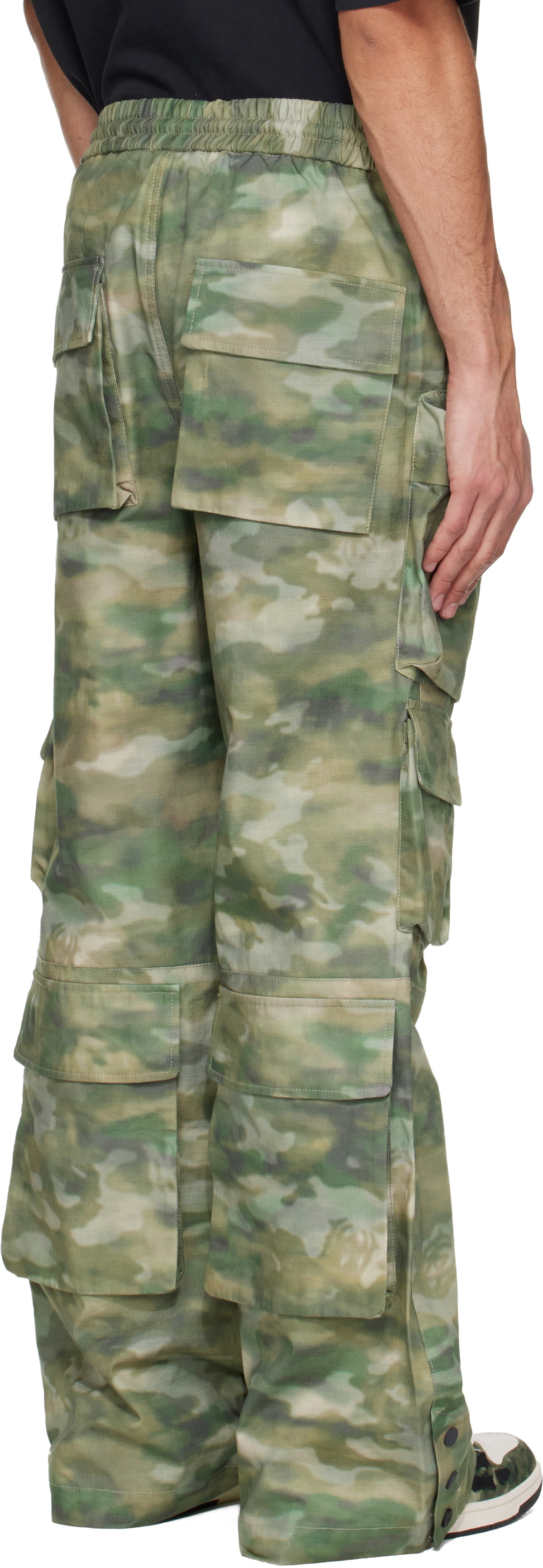 AMIRI Green Camo Multi Pocket Cargo Pants