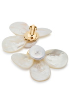 Eliou Fada Shell and Pearl Clip-on Earrings - One Size