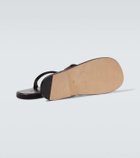 Auralee Leather thong sandals