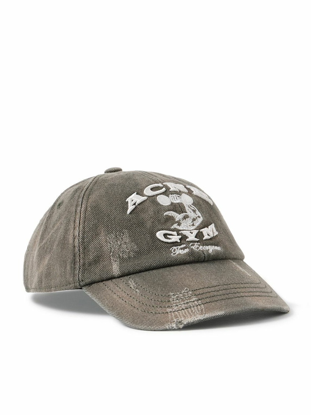 Photo: Acne Studios - Logo-Embroidered Cotton-Twill Baseball Cap