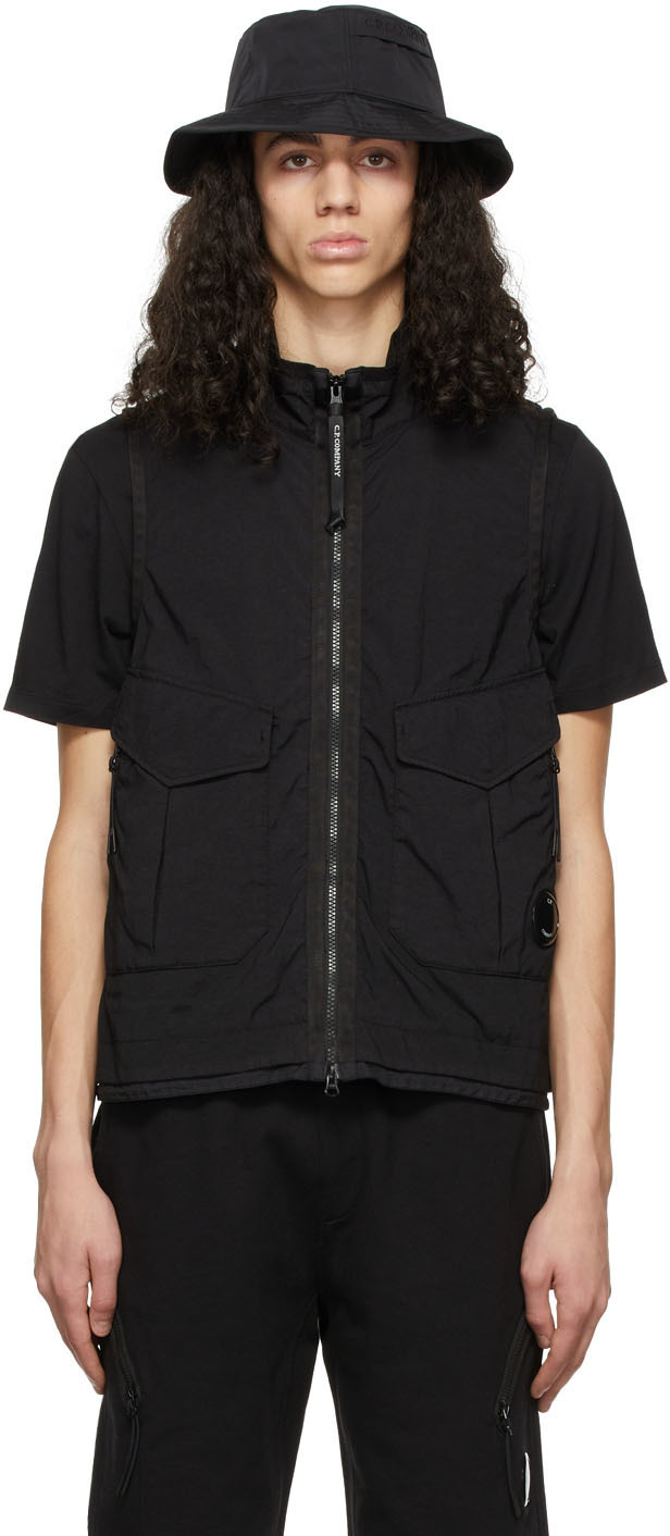 C.P. Company Black Taylon P Utility Vest C.P. Company