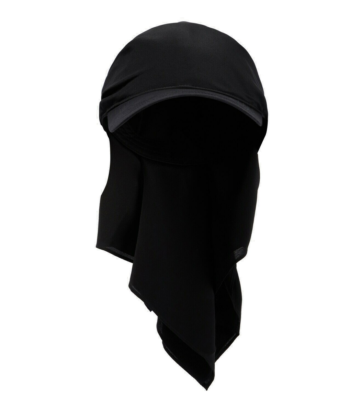 Toteme - Scarf-detail cotton and silk baseball cap Toteme