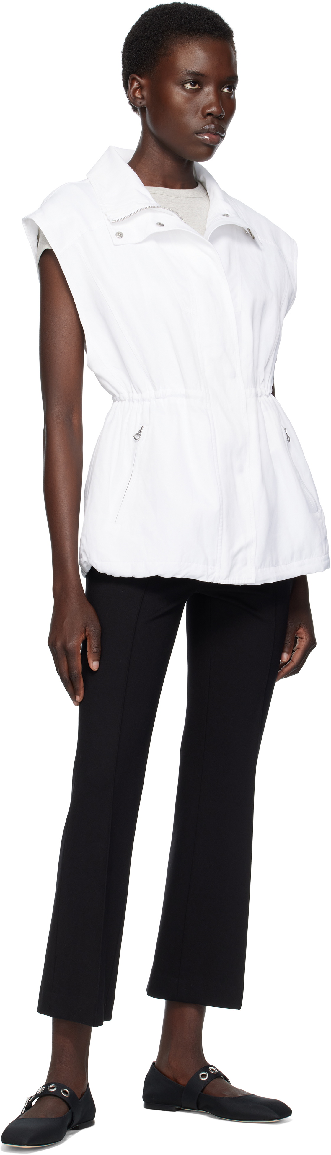 rag & bone White Monica Vest