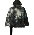 Off-White - Packable Embellished Tie-Dyed Cotton-Ripstop Hooded Jacket - Purple