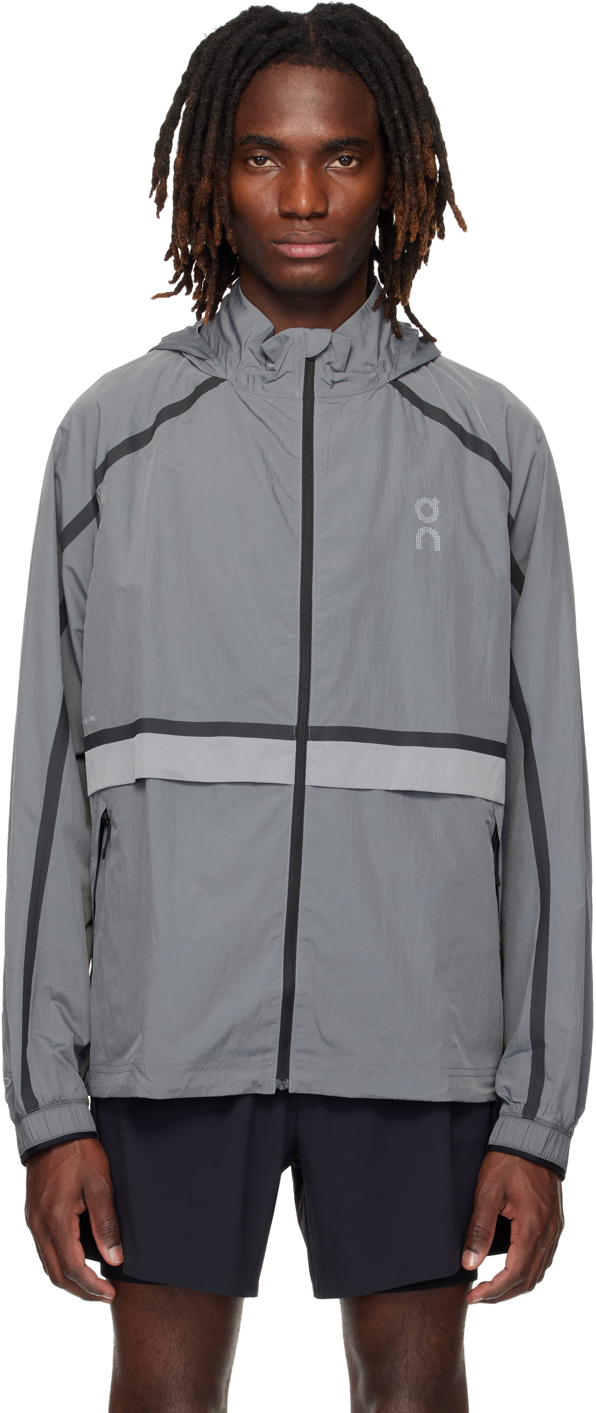 On Gray Performance Volt Running Jacket
