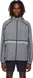 On Gray Performance Volt Running Jacket