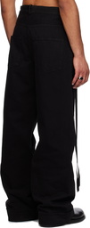 Ann Demeulemeester Black Olan 5-Pocket High Comfort Jeans
