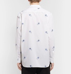 Comme des Garçons SHIRT - Camp-Collar Printed Cotton-Poplin Shirt - White