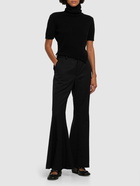 NOIR KEI NINOMIYA - Wool Gabardine Voluminous Flare Pants