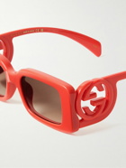 Gucci Eyewear - Rectangular-Frame Acetate Sunglasses