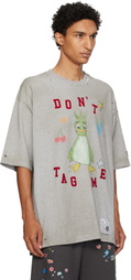 Maison MIHARA YASUHIRO Gray Leon Doodle Printed T-shirt