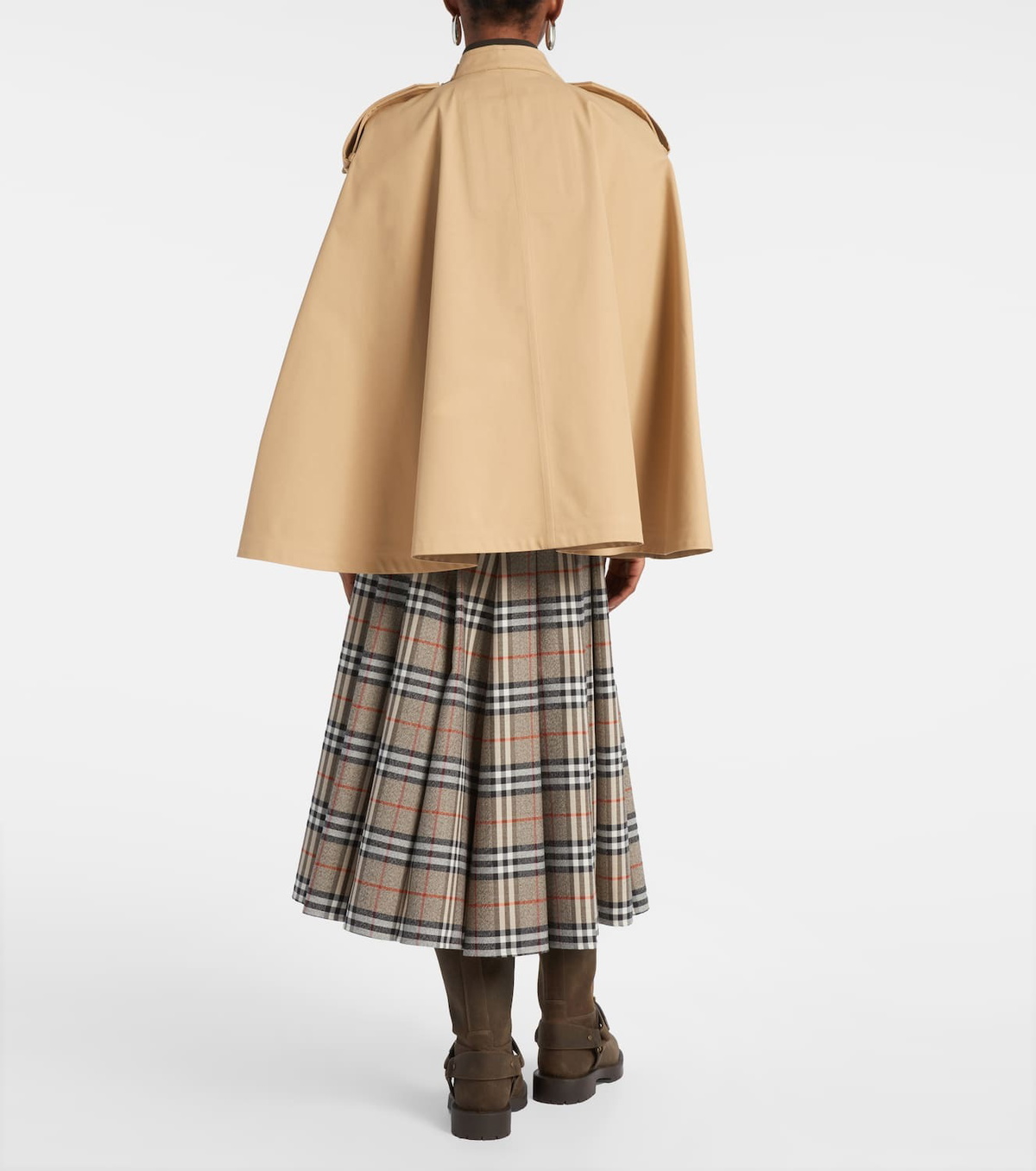 Burberry Double-breasted cotton cape