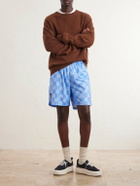 NAHMIAS - Scribble Straight-Leg Printed Jersey Shorts - Blue