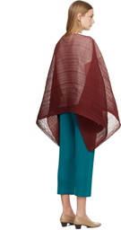 PLEATS PLEASE ISSEY MIYAKE Burgundy Madame-T October Scarf