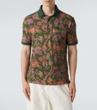 Etro Floral cotton piqué polo shirt