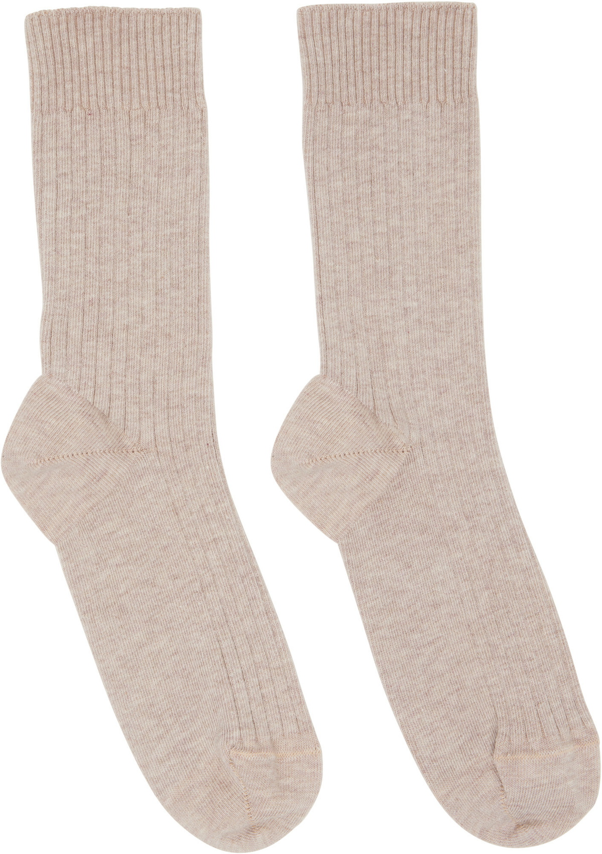 Baserange Three-Pack Multicolor Cotton Rib Overankle Socks