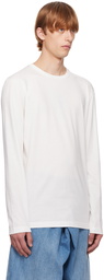 The Row White Leon Long Sleeve T-Shirt