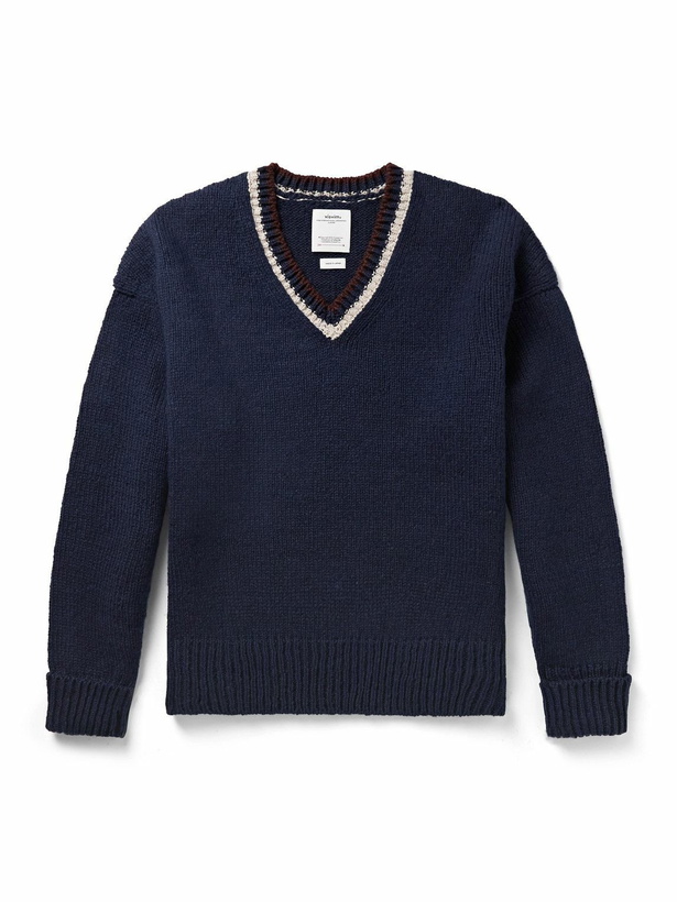Photo: Visvim - College Wool Sweater - Blue
